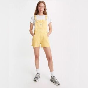 Signature by Levi Strauss Yellow Women's Denim Overalls